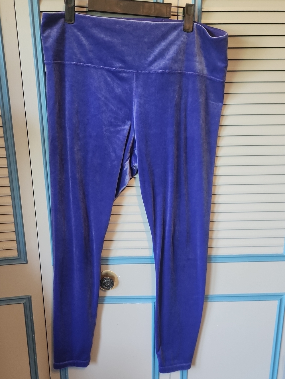 Athleta Purple Velvet Leggings